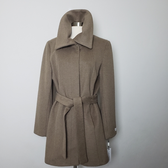 NWT Calvin Klein Wool Coat - Picture 2 of 15